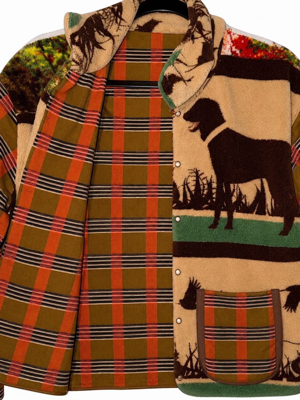 Handmade Vintage Blanket Jacket Size Medium - Picture 3 of 3